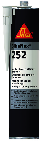Sikaflex 252, cartridge 300ml,  black
