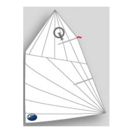 [OL-OP-R-M] Voile Optimist Olimpic Sail "Radial Medium" 38-46 kg