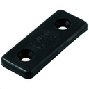 Toe Strap mounting plate, 47mm, black