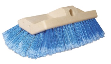 Brosse à fixer sur manche 25cm, medium (bleu)