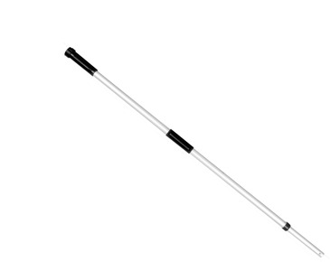 Telescopic handle made of polished anodised aluminium, 94-183cm