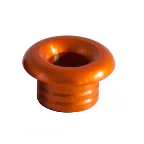 Alloy deck bush long - 13mm OD - Orange