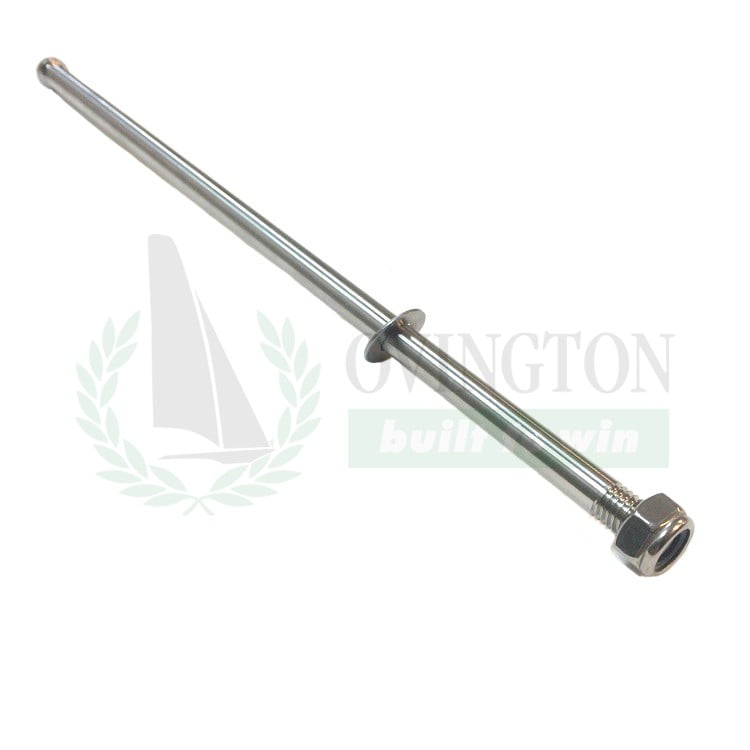 Rudder pin threaded w/nut - 7.9mm Dia (29er, Musto Skiff)