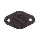 Drain socket with captive screw 22mm black