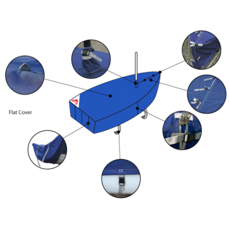 Cover pvc, top flat for B14