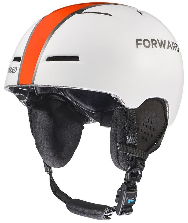 Helm X-Over weiss glanz / orange 55-60 cm