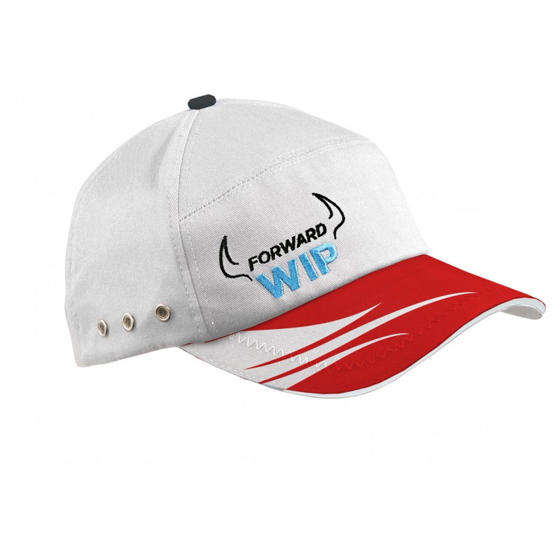 Casquette Wip Wear, blanc/rouge