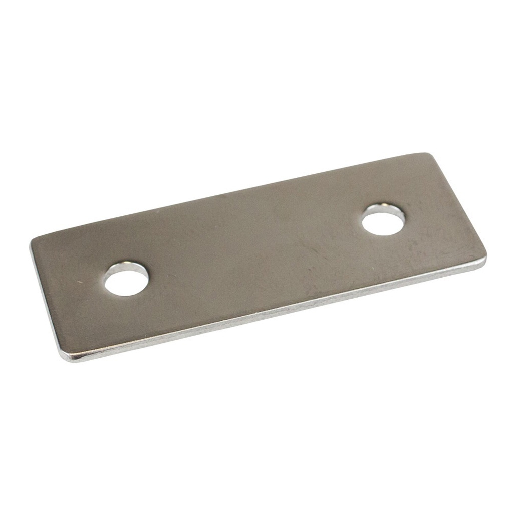 Toe Strap mounting plate, Stainless steel