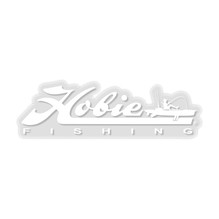 Decal, 12" Hobie fishing white