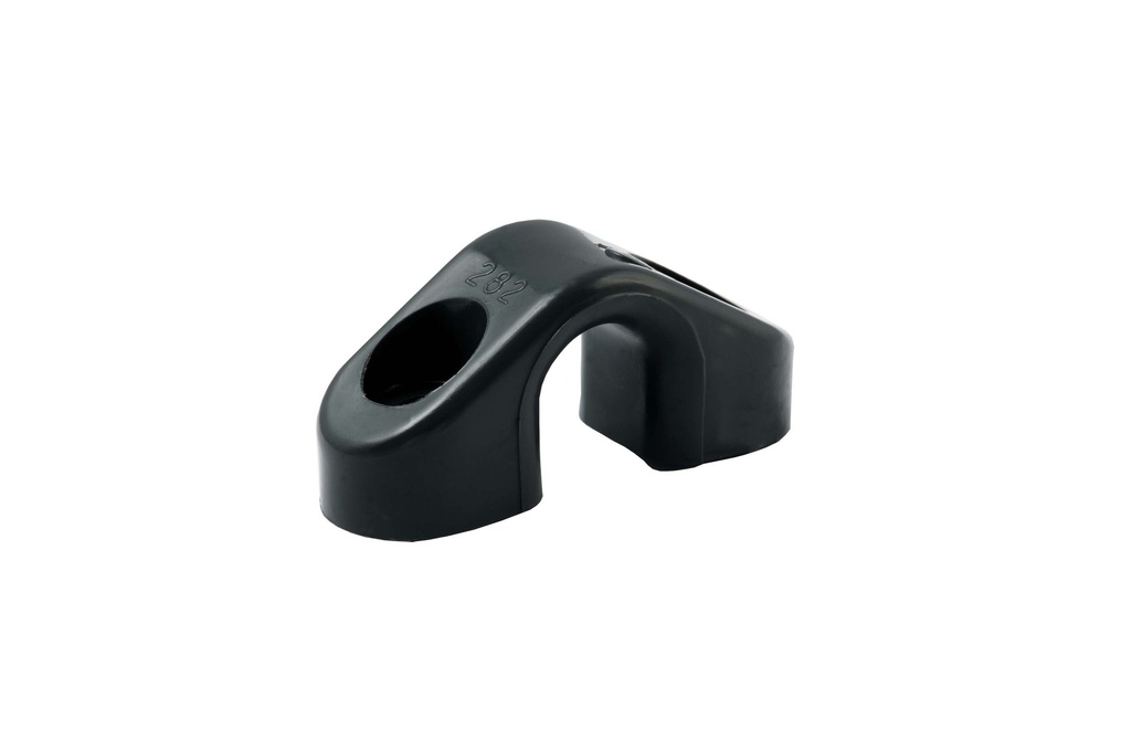 Fairlead nylon black open base 9mm