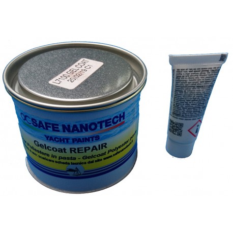 Gelcoat repair kit white, with hardener, 0.2 kg