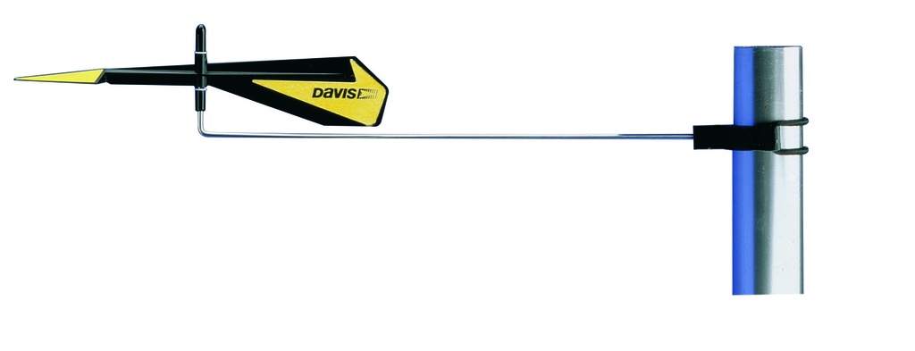 Black Max windvane for adjustable dinghies with quick-release fastener