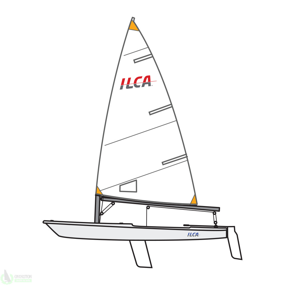 ILCA 4, komplett Boot mit Mastoberteil Composite