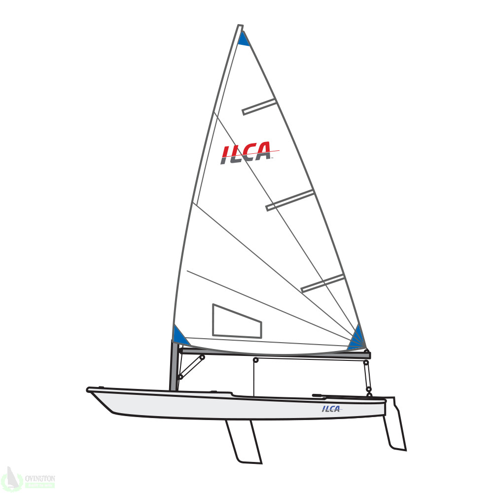 ILCA 6, komplett Boot mit Mastoberteil Carbon