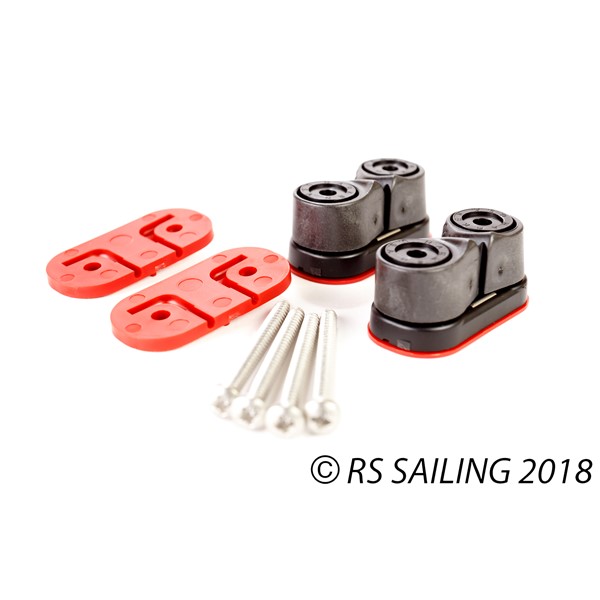 Kit de taquets pour l'écoute de grand-voile (paire avec visserie), RS Aero