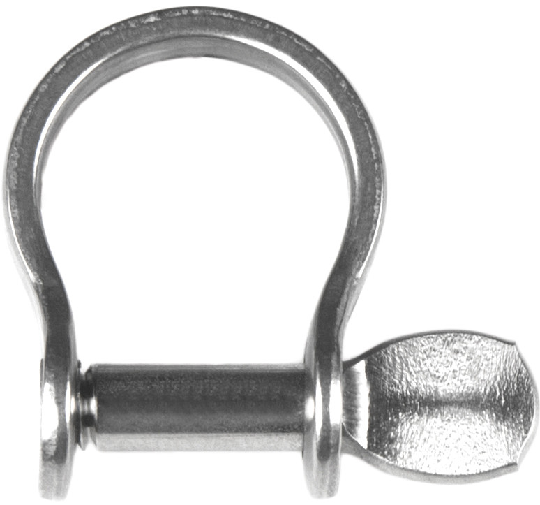 Bugschäkel aus rostfreiem Stahl rund 4mm