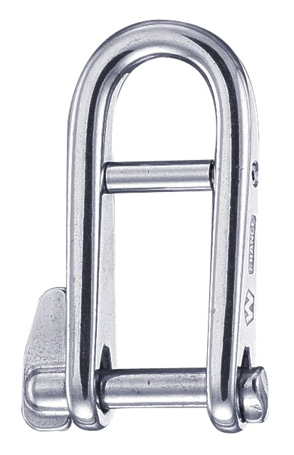 Shackle key pin with bar stainless steel round 5mm
