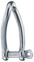 Shackle twisted captive pin stainless steel round 6mm