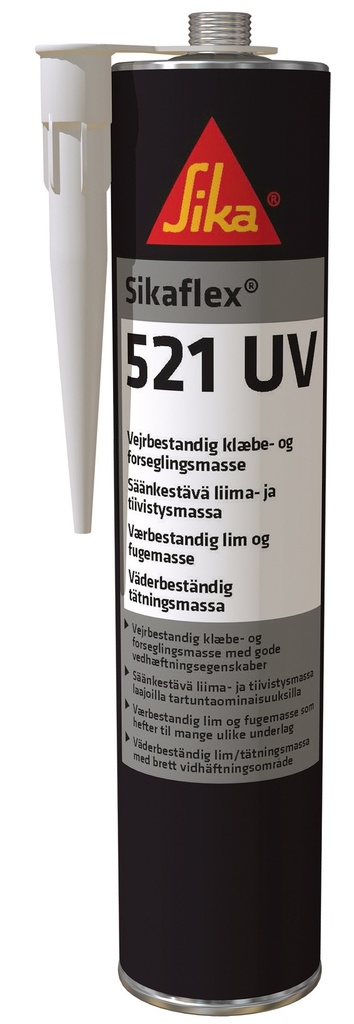 Dichtungsmasse Kartusche Sikaflex 521UV 300ml weiss