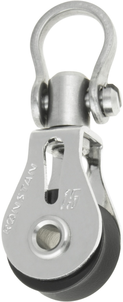 Miniblock single with swivel shackle head 15mm