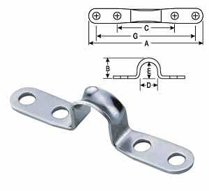 Deck clip double fastener 38mm