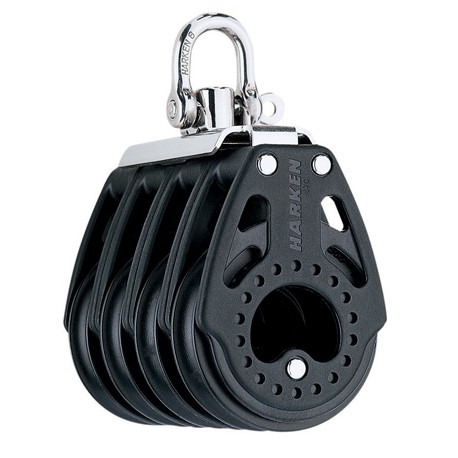 Block quadruble Carbo with swivel 57mm