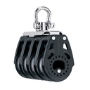 Block quadruple Carbo with swivel 40mm