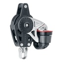 Poulie simple Winch Carbo à émerillon avec ringot et taquet 40mm