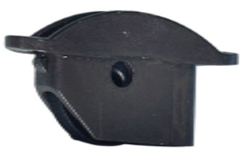 Block single built-in, jib halyart mas roller, with ball bearing