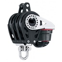 Poulie triple Winch Carbo à émerillon avec ringot et taquet 57mm