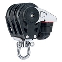 Poulie triple Winch Carbo à émerillon avec taquet 40mm