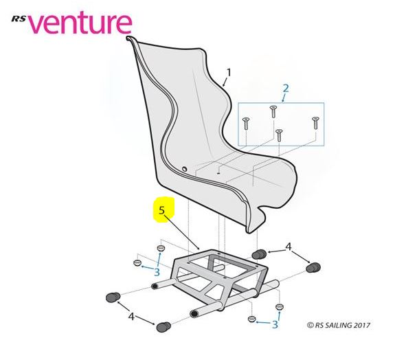 RS Venture Sailability Seat Pedestal