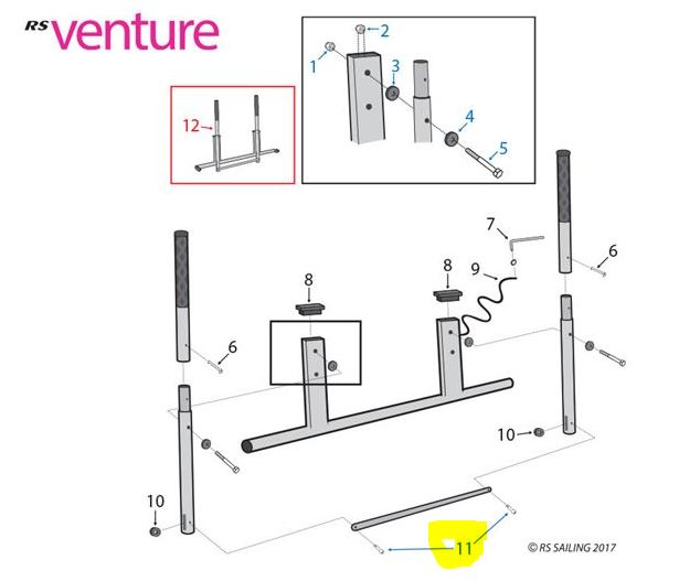 RS Venture Sailability Steering Rack Kit (SCS)