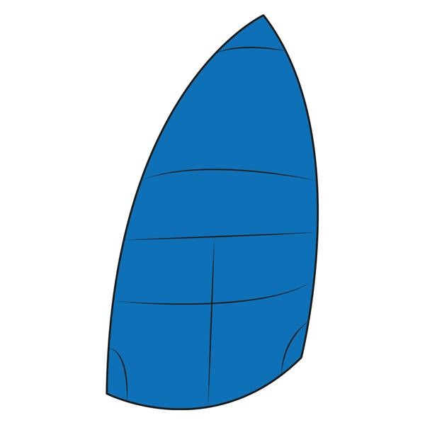 RS500 Asymmetric Spinnaker: White