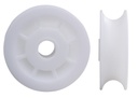 Sheave acetal solid gearing 19mm, hole 8mm