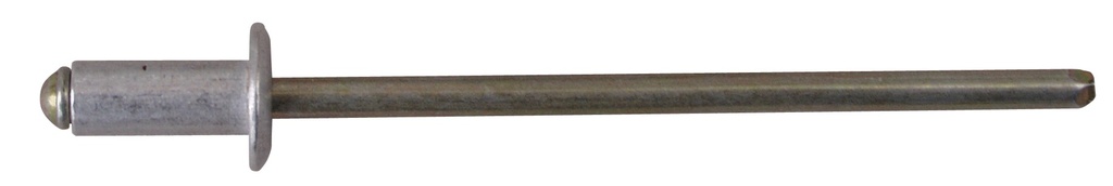 Rivet tête ronde, avec mandrin long pour fixer les Clamcleats, Ø 4.8mm, longueur assemblage 3.8 - 5.0mm