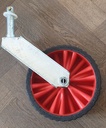 Single jockey wheel for beach dolley for dinghies