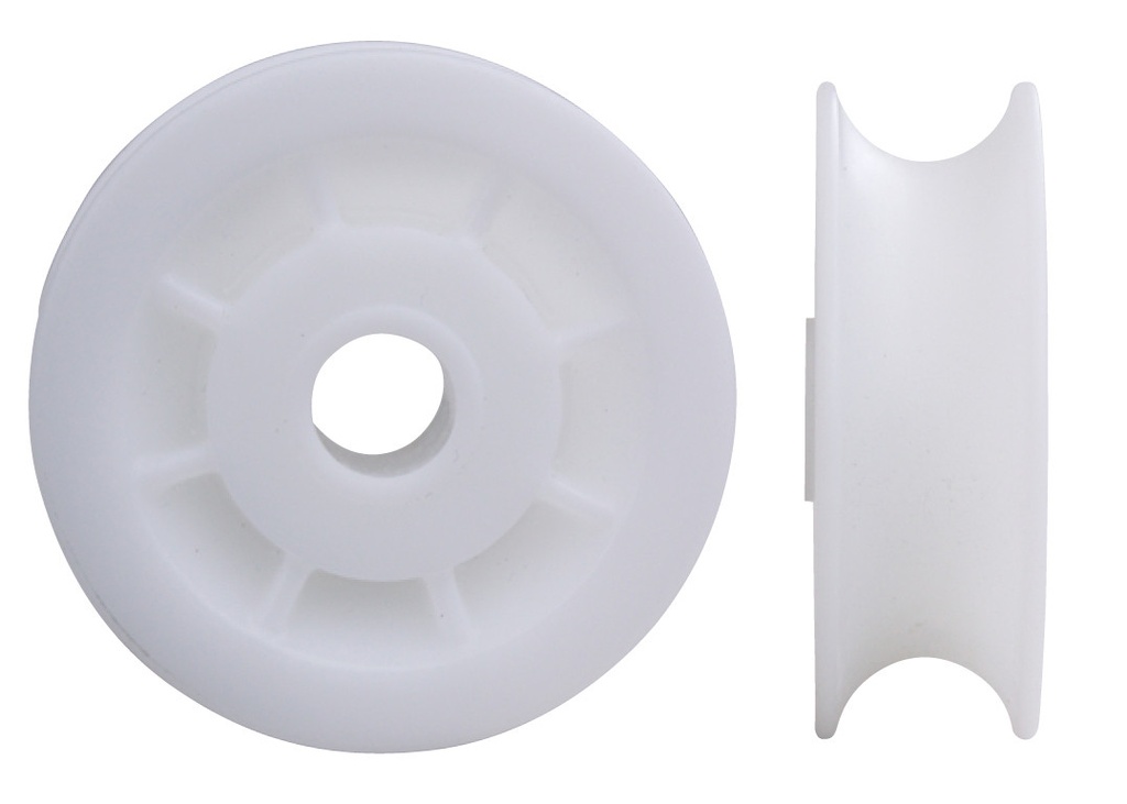 Sheave acetal solid bearing 38mm, hole 8mm