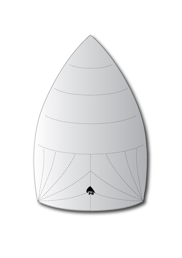 Spinnaker Fireball, départ voilerie