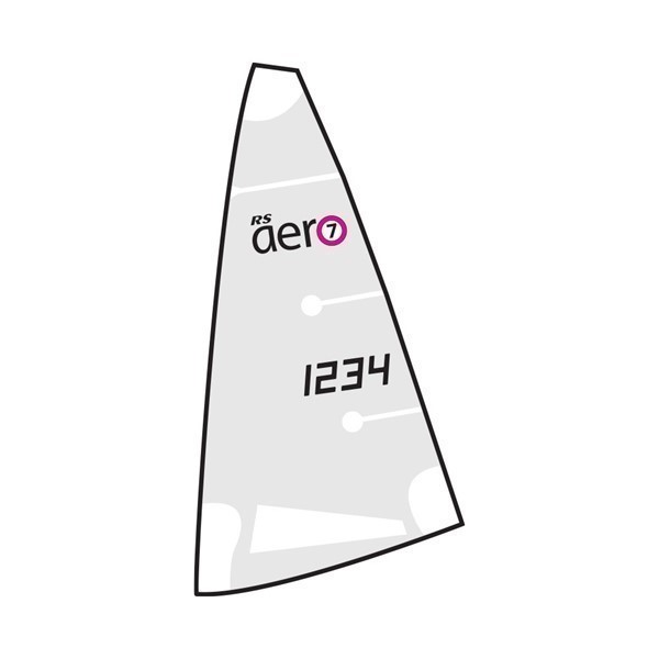 Voile "7" avec lattes, RS Aero