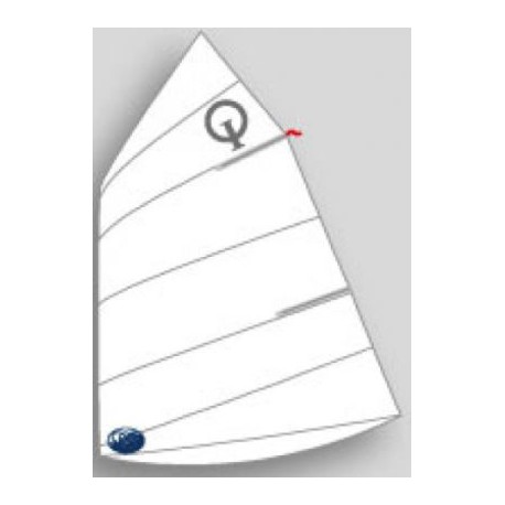 Voile Optimist Olimpic Sail "Red" -38 kg