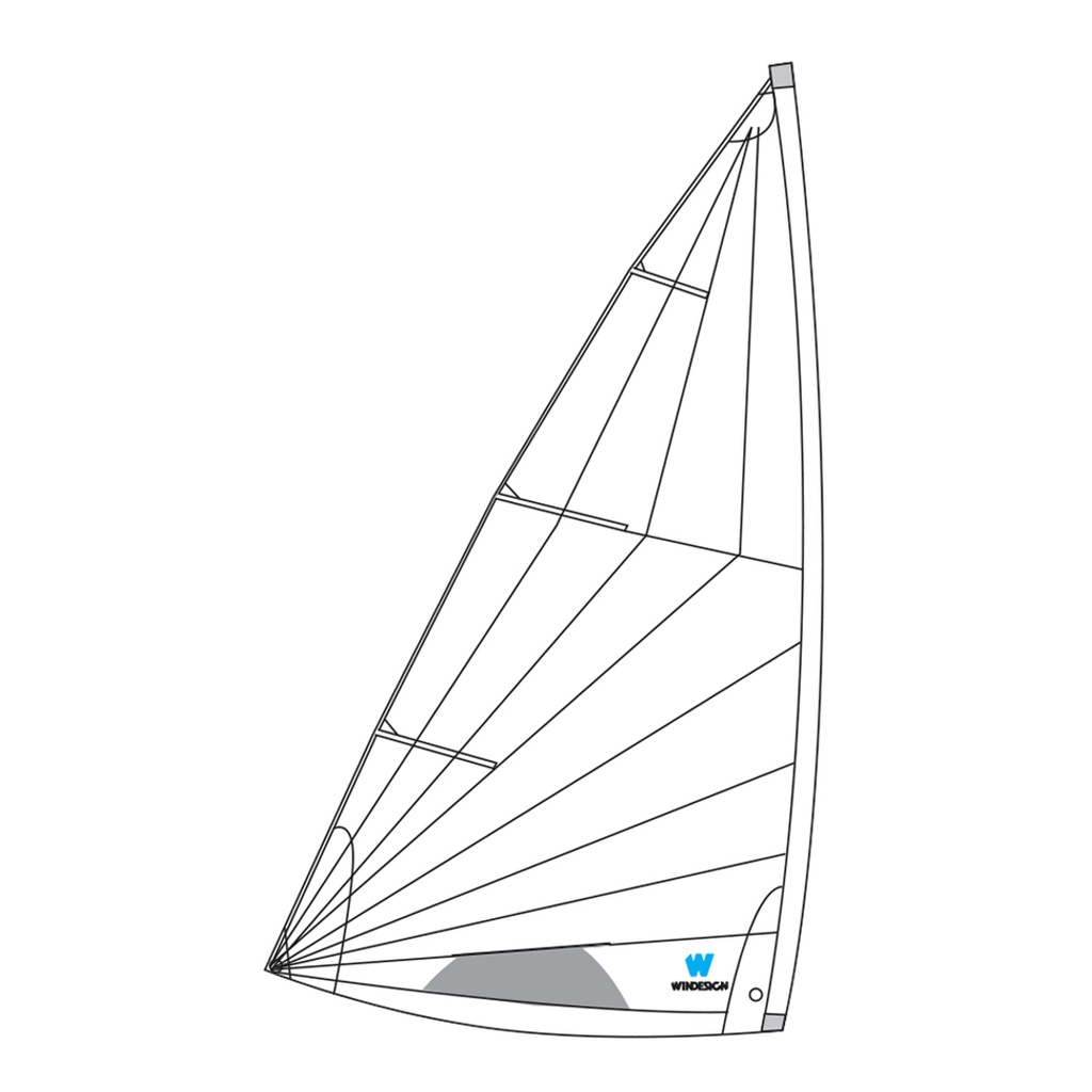 Voile école/compatible MK2 standard pour Laser/ILCA 7, sans lattes