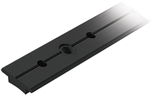 T-Schiene schwarz-Alu für Boote bis 8 m Abmessungen 25x9mm Serie 25