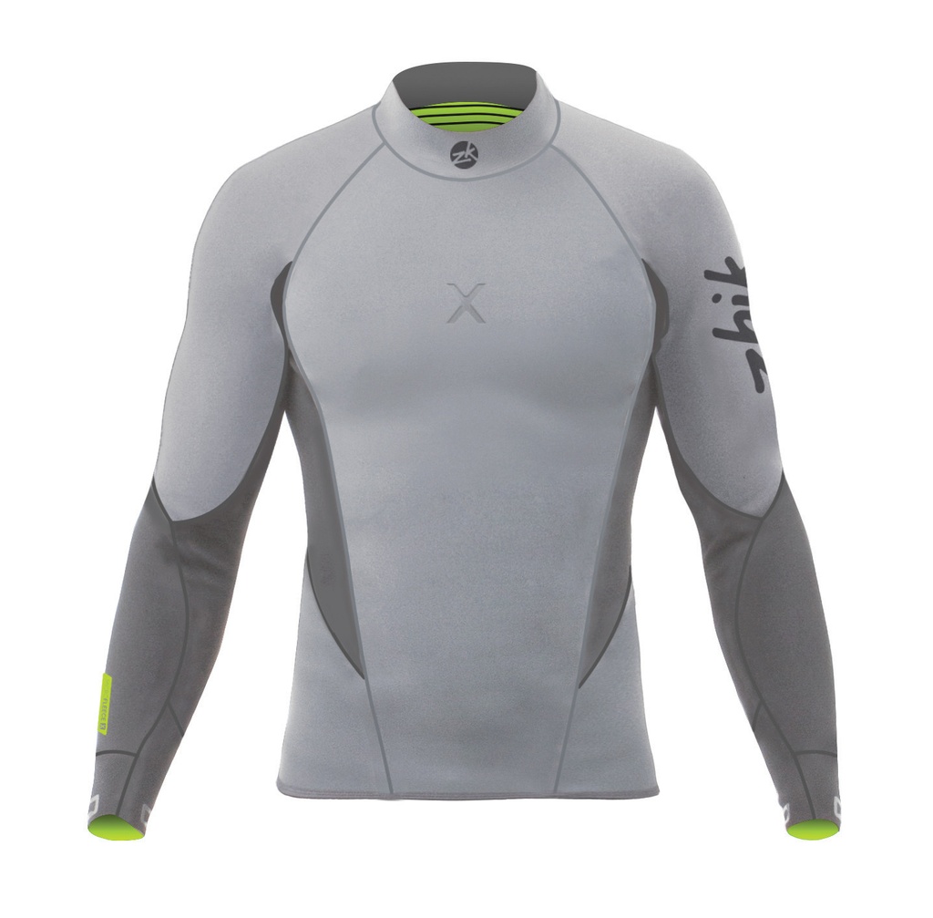 Top langarm Superwarm X grau