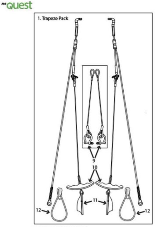 Kit de trapèze pour RS Toura