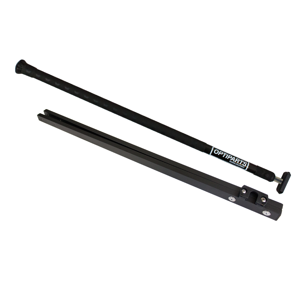 Barre courte et stick Ø20mm, 70cm alu anodisé noir