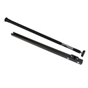 Barre courte et stick Ø20mm, 70cm alu anodisé noir