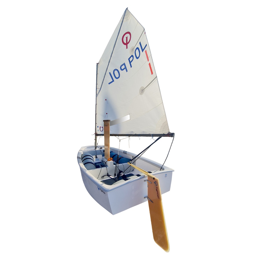 Optimist Fighter, complet avec gréement Blackgold, voile Jsails