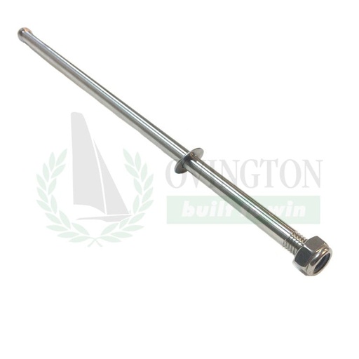 [OVCH3035] Rudder pin threaded w/nut - 7.9mm Dia (29er, Musto Skiff)