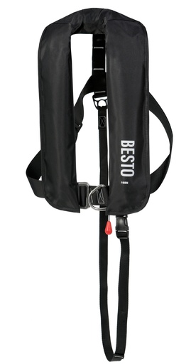 [BE39160B] Buoyancuy vest Besto auto 165N black with harness